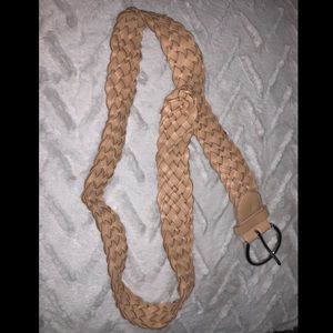 Tan braided belt